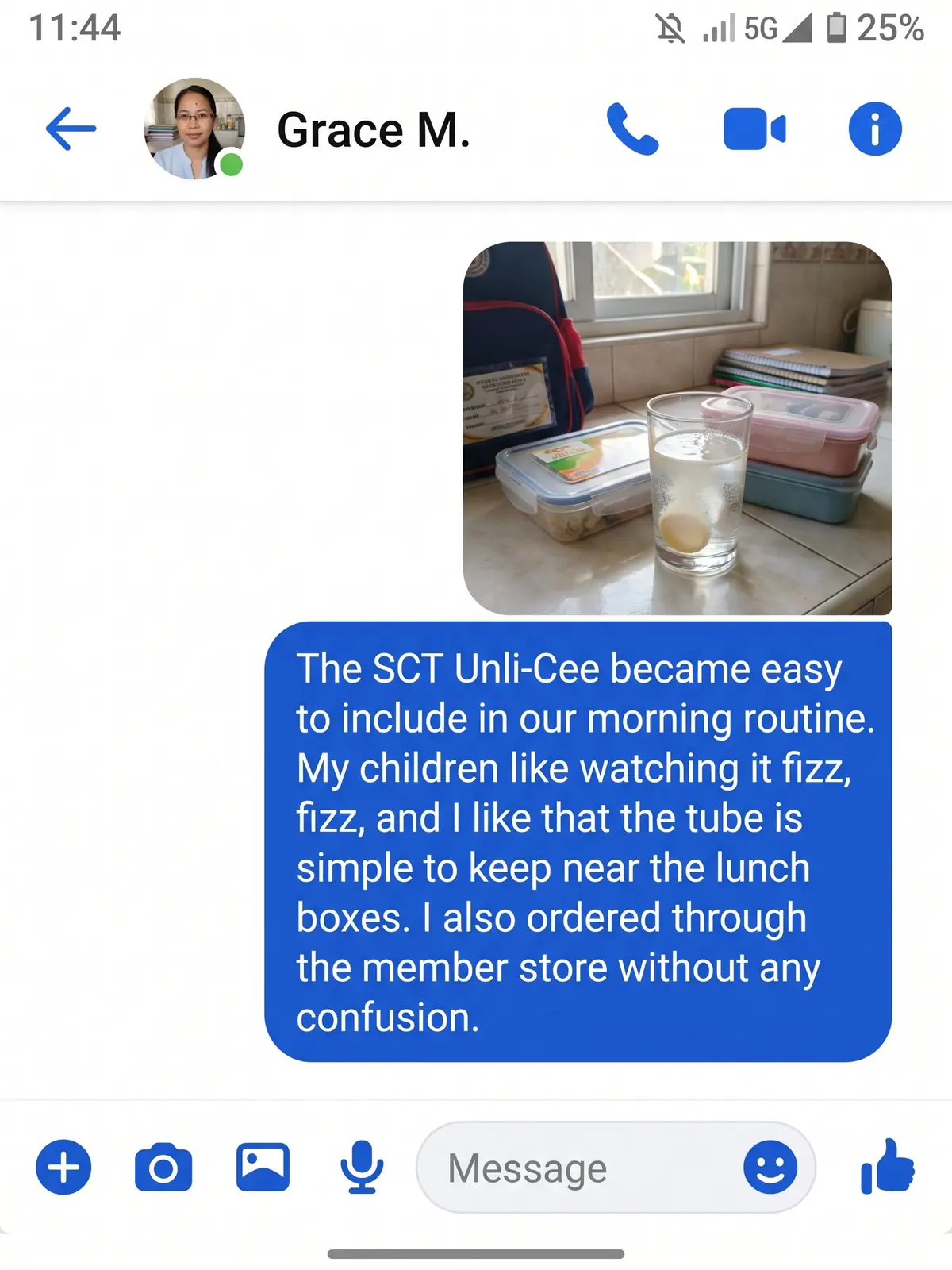 The SCT Unli-Cee became easy to include in our morning routine. My children like watching it fizz, and I like that the tube is simple to keep near the lunch boxes. I also ordered through the member store without any confusion.
